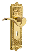 Polished Brass Privacy Door Lever Set X966