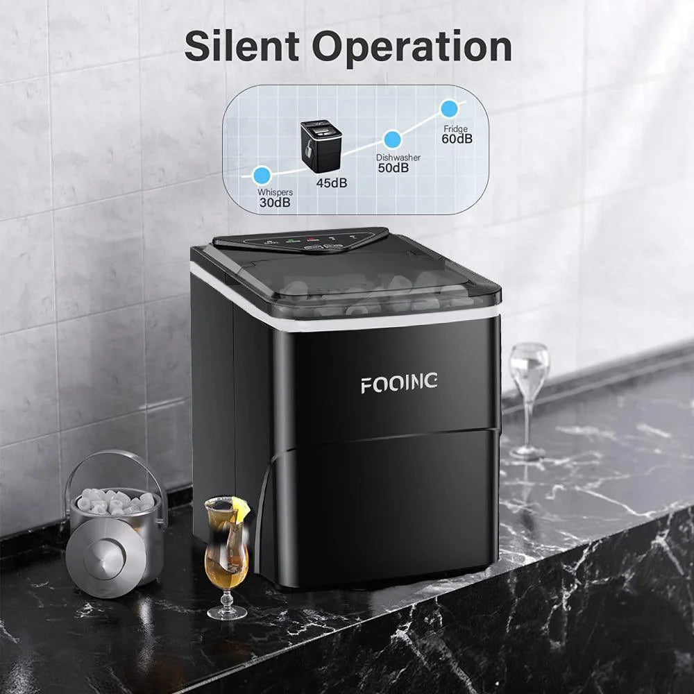 Black Portable Ice Maker Machine U774