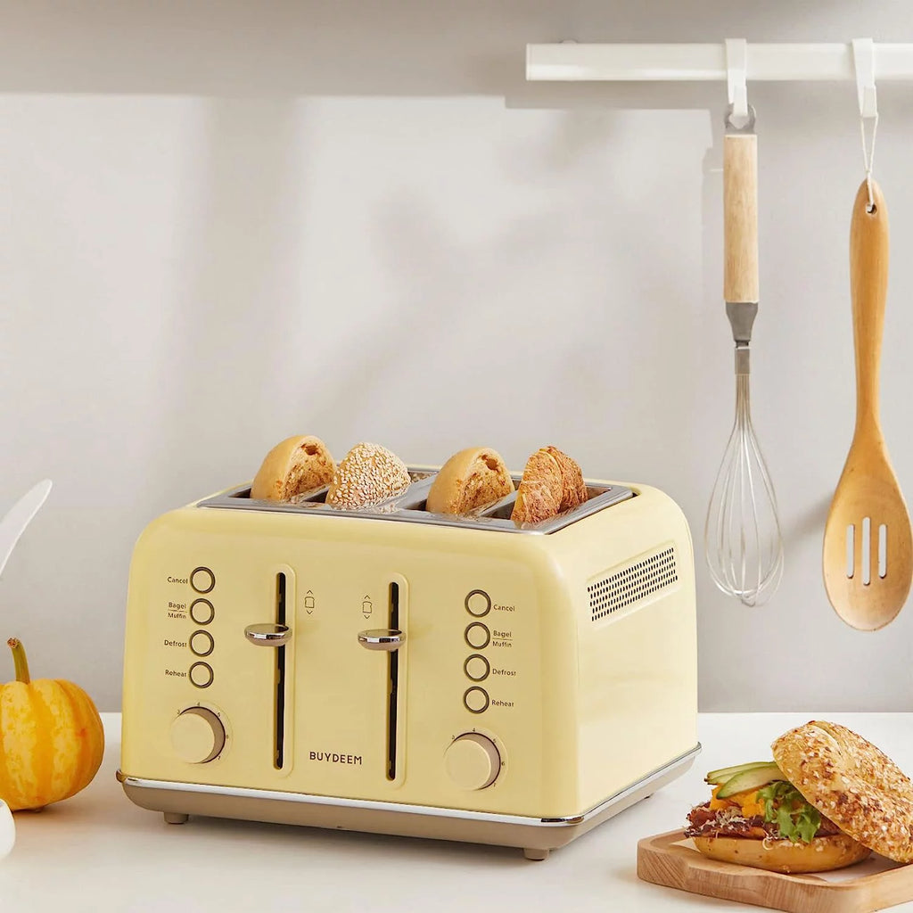 4-Slice Toaster, Extra Wide Slots, Mellow Yellow B920666
