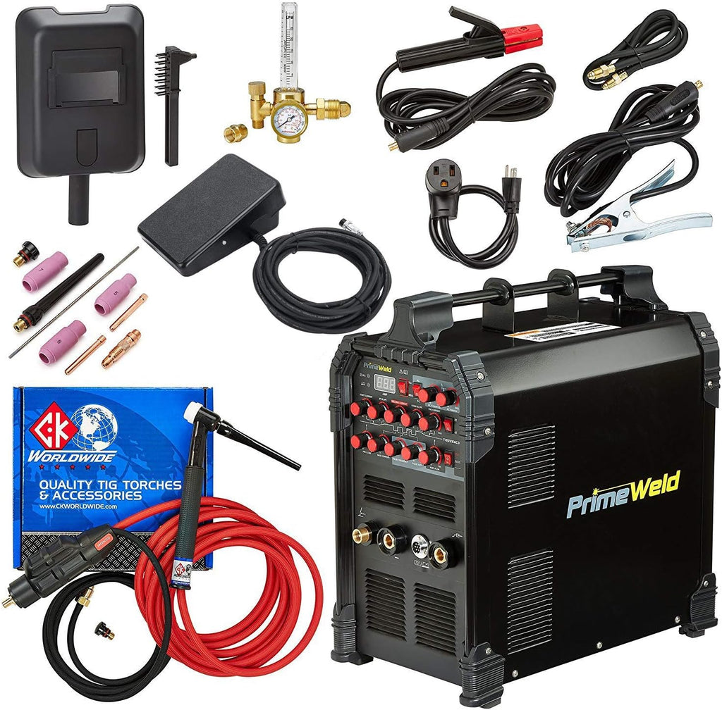 225 Amp AC DC Tig/Stick Welder with Pulse Torch U9977