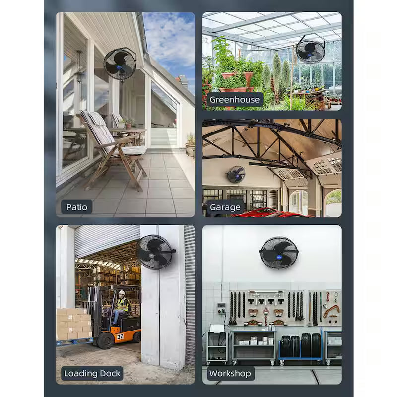 14 in. 3 Speed Wall Mount Outdoor Waterproof Fan J21703