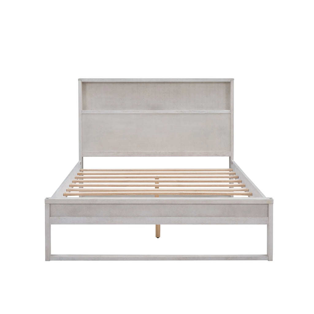 Full Size Platform Bed with Nightstand and Dresser Y638