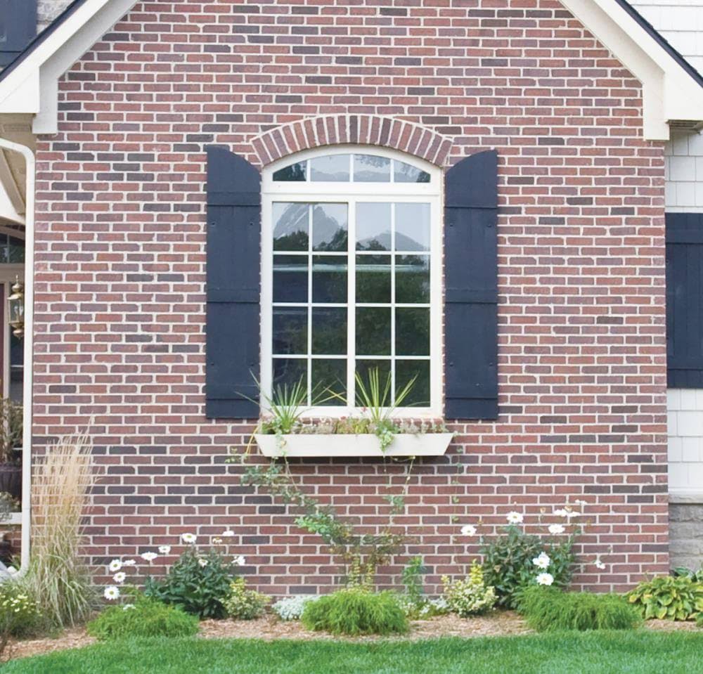 12 inch x 76 inch Vinyl Board-n-Batten Shutters, Musket Brown G927