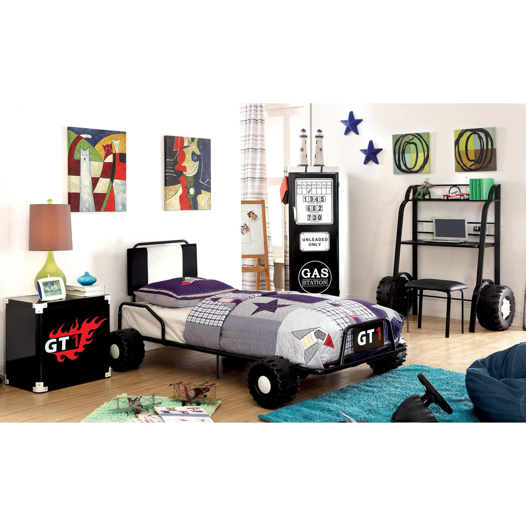 Black 2 Piece Racing Writing Desk Set T5350