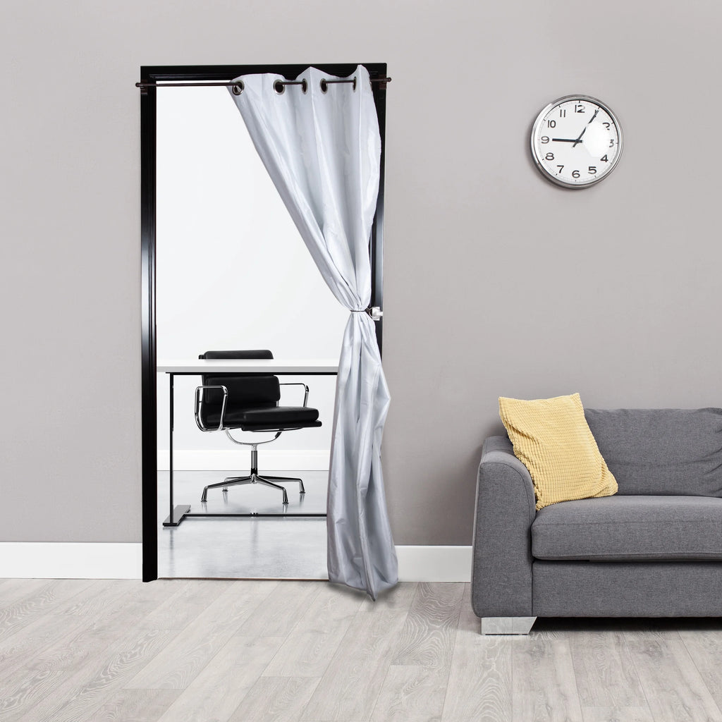 Magnetic Curtain Rod Cocoa Set of 2 W9050