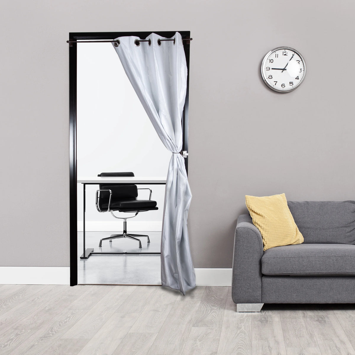 Magnetic Curtain Rod Cocoa Set of 2 W9050