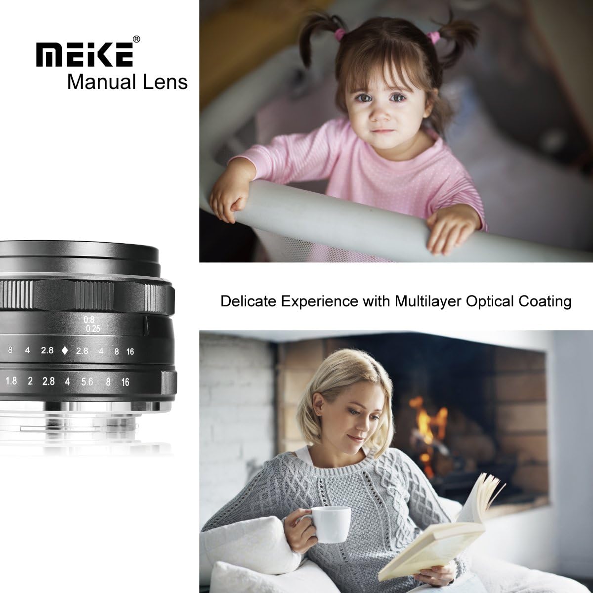 25mm F1.8 Wide Angle Manual Focus Lens for Fujifilm X Mount Mirrorless Cameras R722137