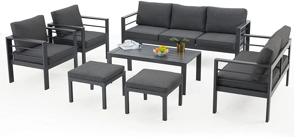 7 Pieces Aluminum Sectional Sofa V375