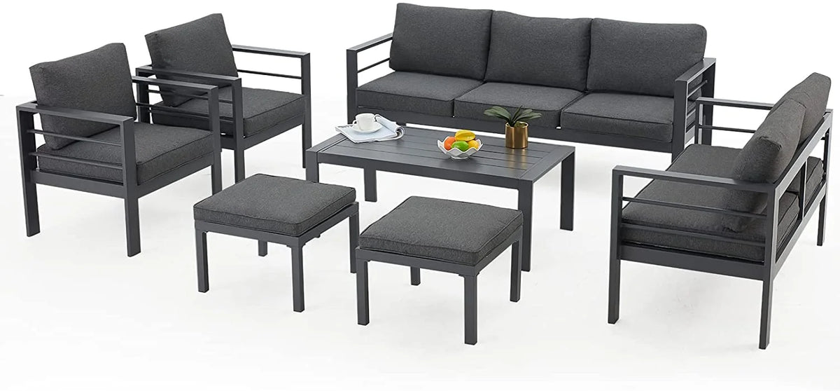 7 Pieces Aluminum Sectional Sofa V375