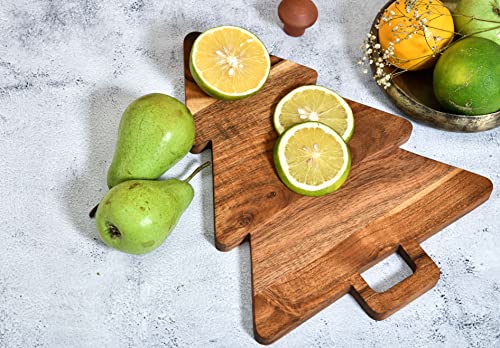 Organic Acacia Cutting Chopping Board with Handles W503229