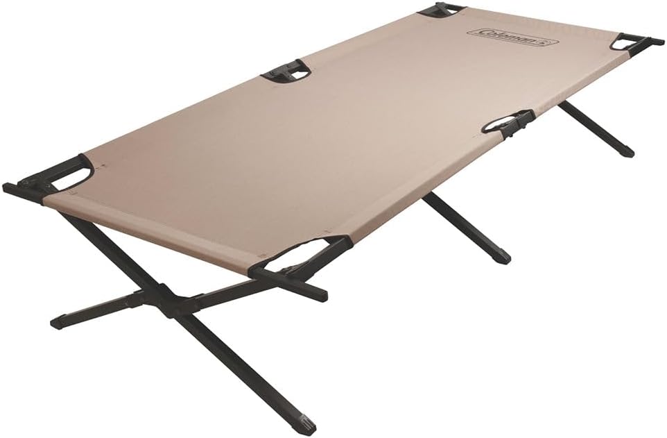 Tan Sleeping Cot 17 in. H x 35 in. W x 75 in. L 1 pk J3249