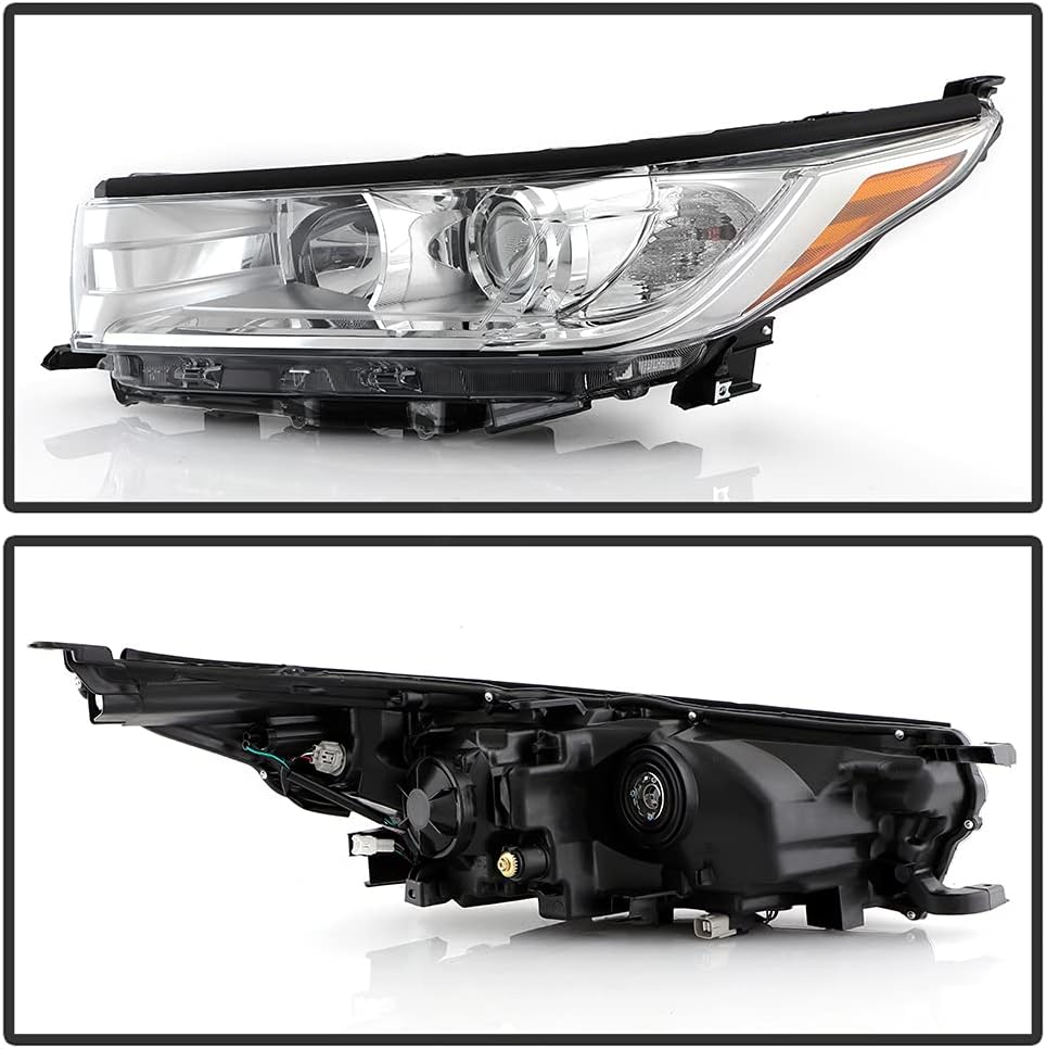 2017-2019 Toyota Highlander Projector Headlights Pair Set Left+Right E51982
