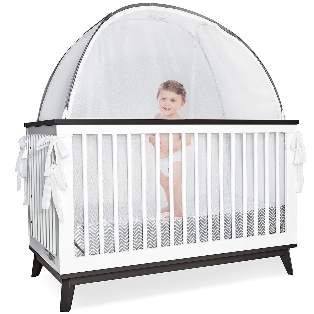 Blue Pop Up Tent Crib and Nursery Mesh Cover with Viewing Window V47842