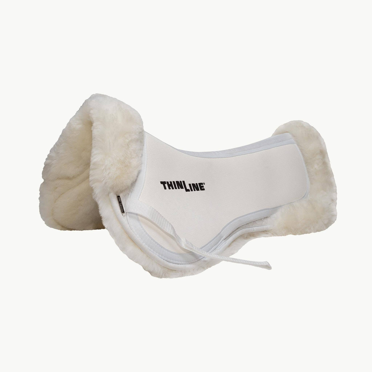 Black Large Sheepskin Half Saddle Pad K2930