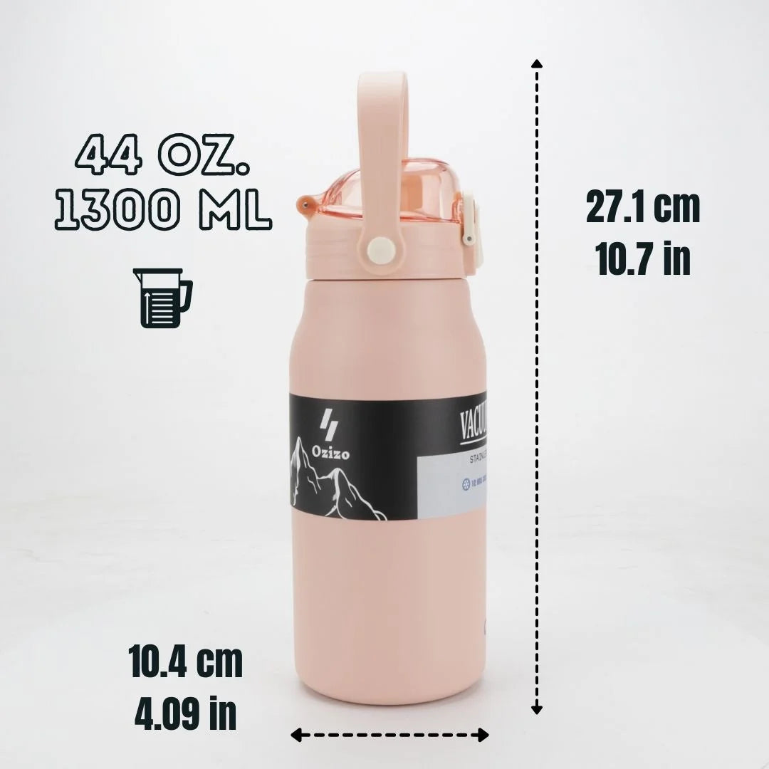 44 oz Insulated Stainless Steel Water Bottle with Straw C1393