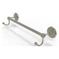 Polished Nickel 30 inch Towel Bar with Integrated Hooks P6776