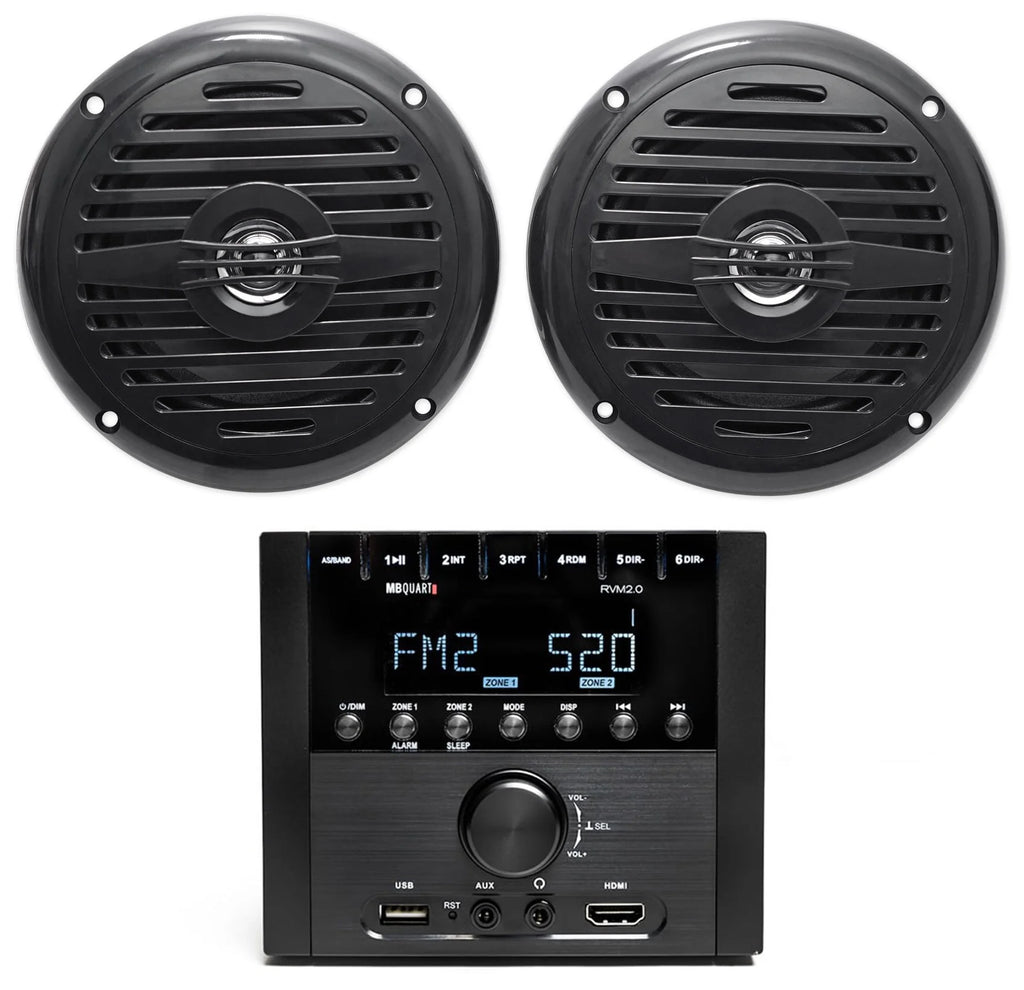 Bluetooth RV Receiver Stereo with 5.25 Speakers L726
