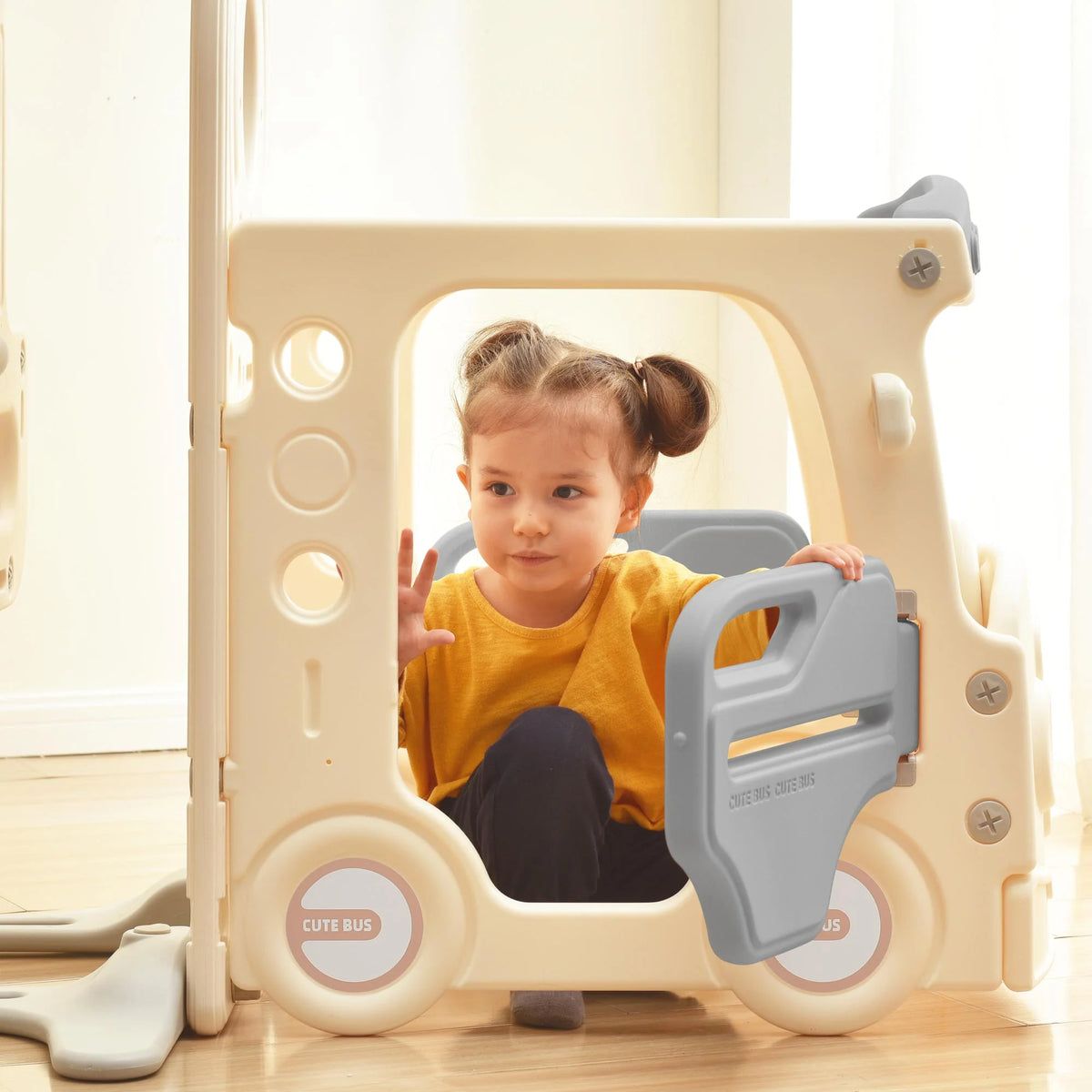 9 in 1 Kids Slide Playset with Basketball Hoop O567