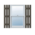 12 inch x 76 inch Vinyl Board-n-Batten Shutters, Musket Brown G927
