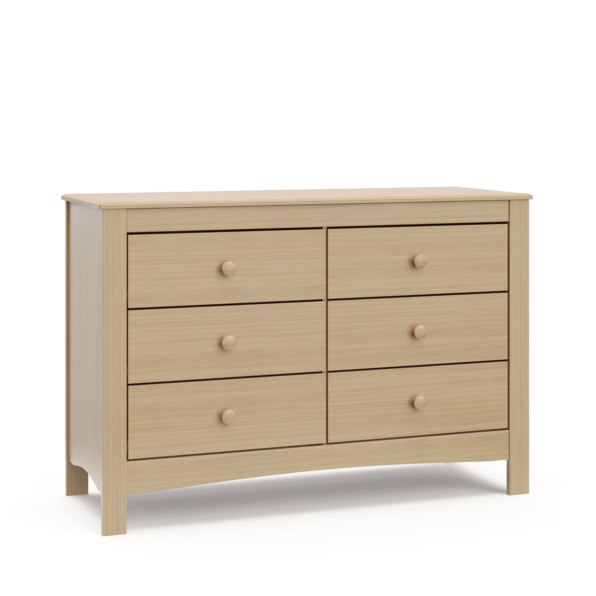 White 6 Drawer Double Dresser B502279