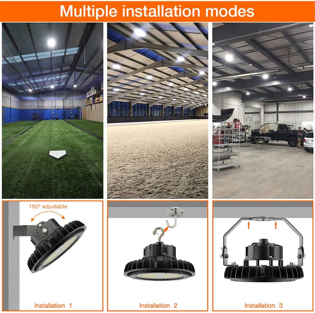LED High Bay Light 150W 5000k Dimmable with 110V Plug C236