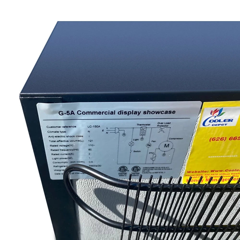 Commercial Refrigerator Glass 1-Door Display Cooler D3311