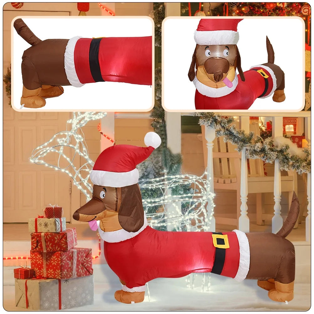 Inflatable Dachshund Model Christmas Party Prop N940230