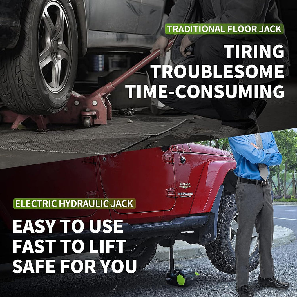 5 Ton 12V Electric Car Jack Kit with Impact Wrench & Inflator M507