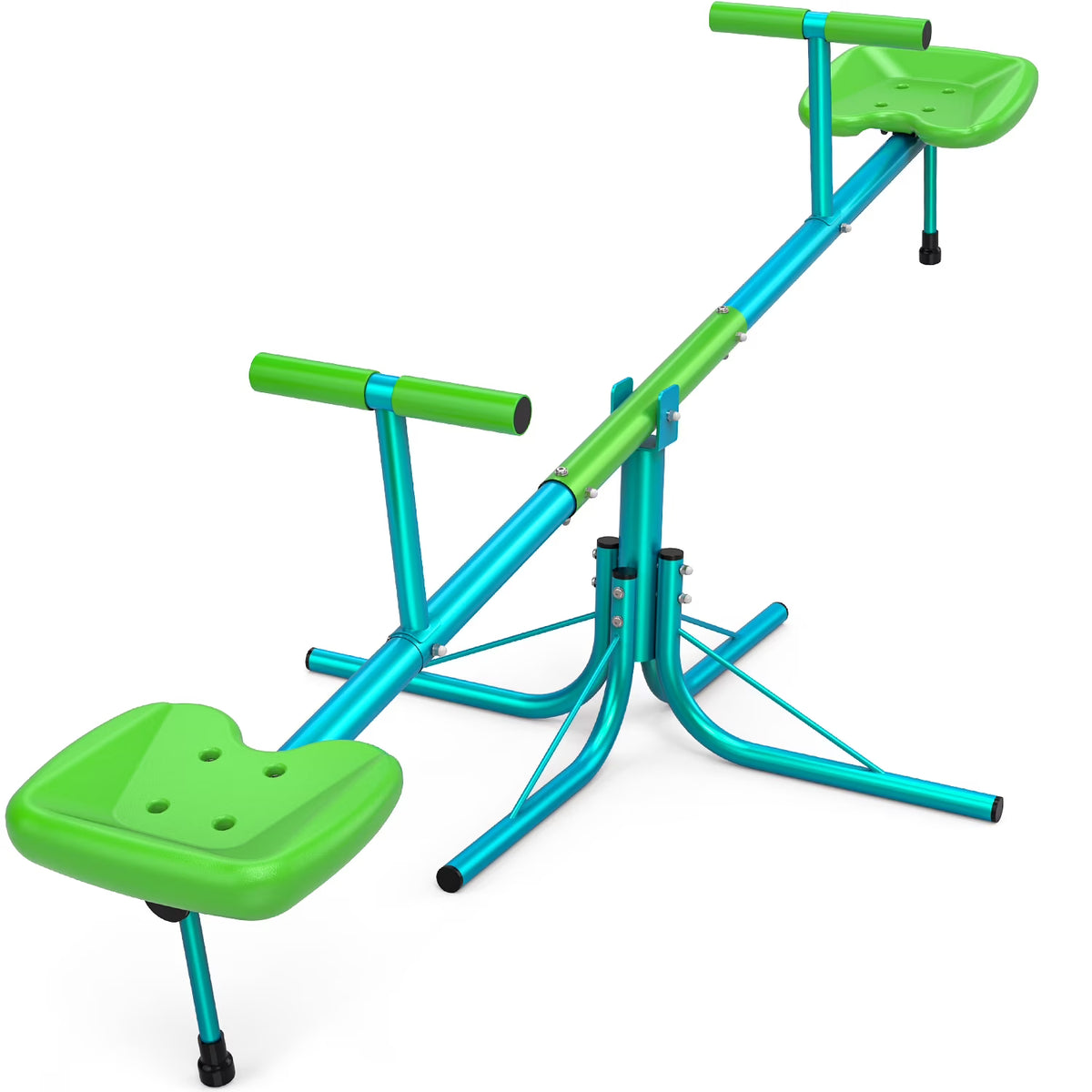 Kids Seesaw Teeter Totter with 360 Degrees Rotation Z71733