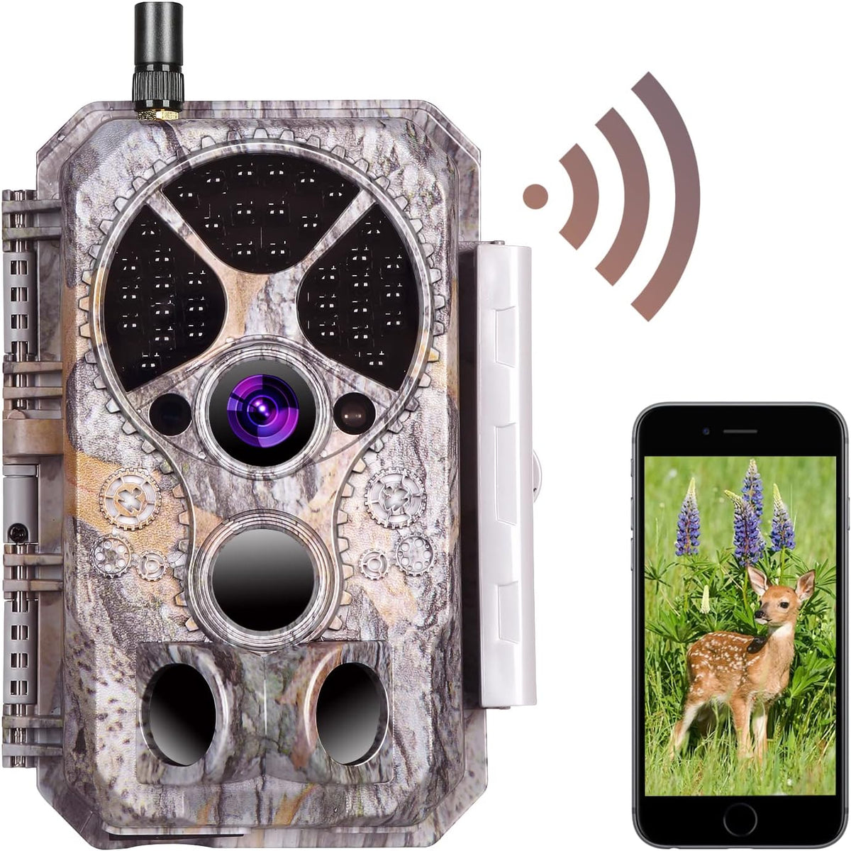 Wireless 32MP 1296P Trail Camera with Night Vision D209