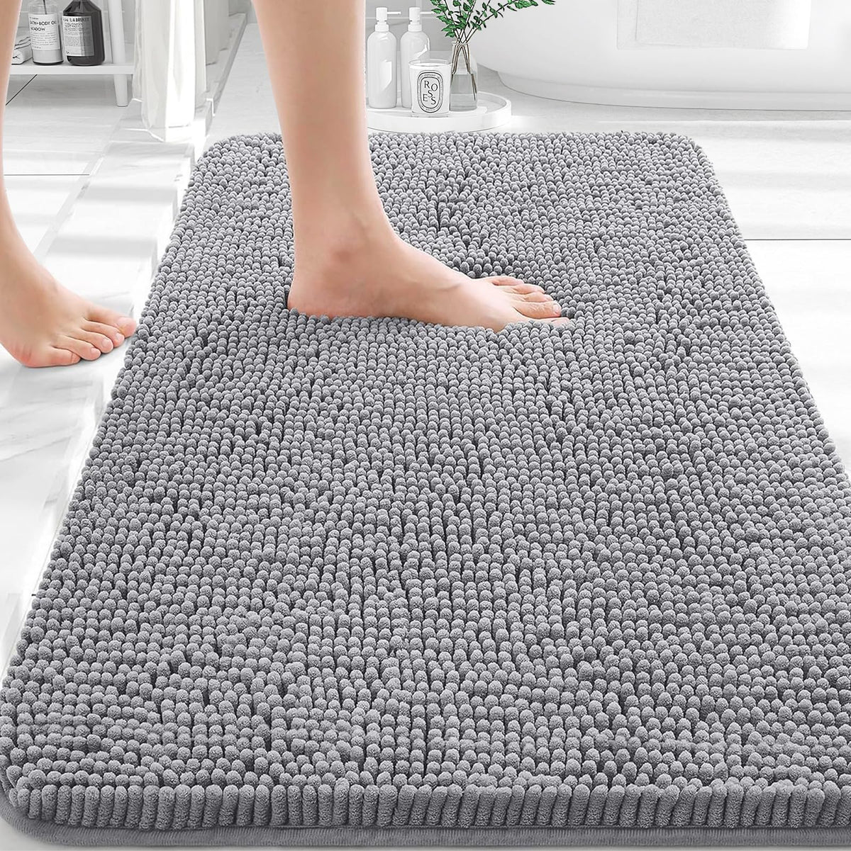 Extra Soft Absorbent Chenille Bath Rugs 30x20 J986