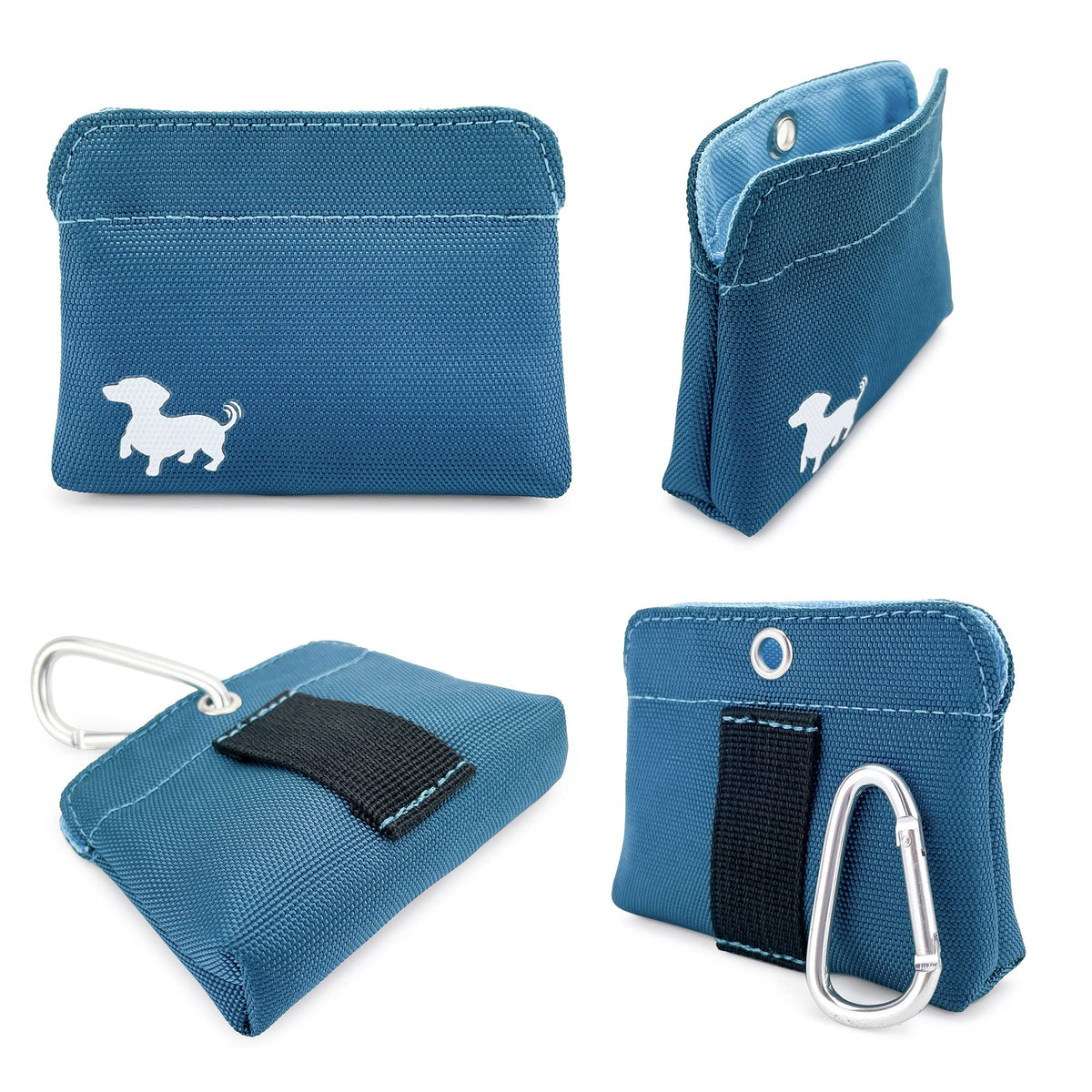 Turquoise Dog Treat Pouch with Magnetic Closure L35488