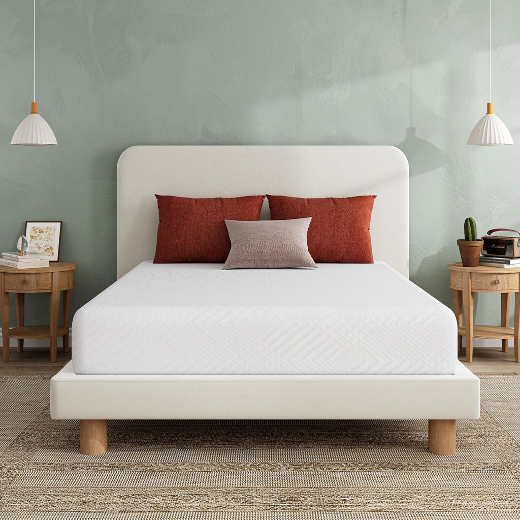 White 5 Inch Twin Memory Foam Mattress N419
