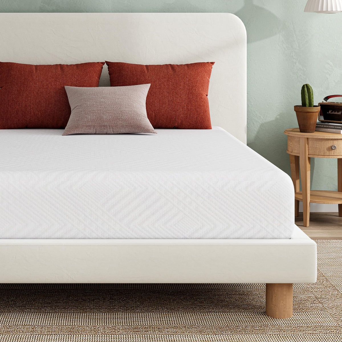 White 5 Inch Twin Memory Foam Mattress N419