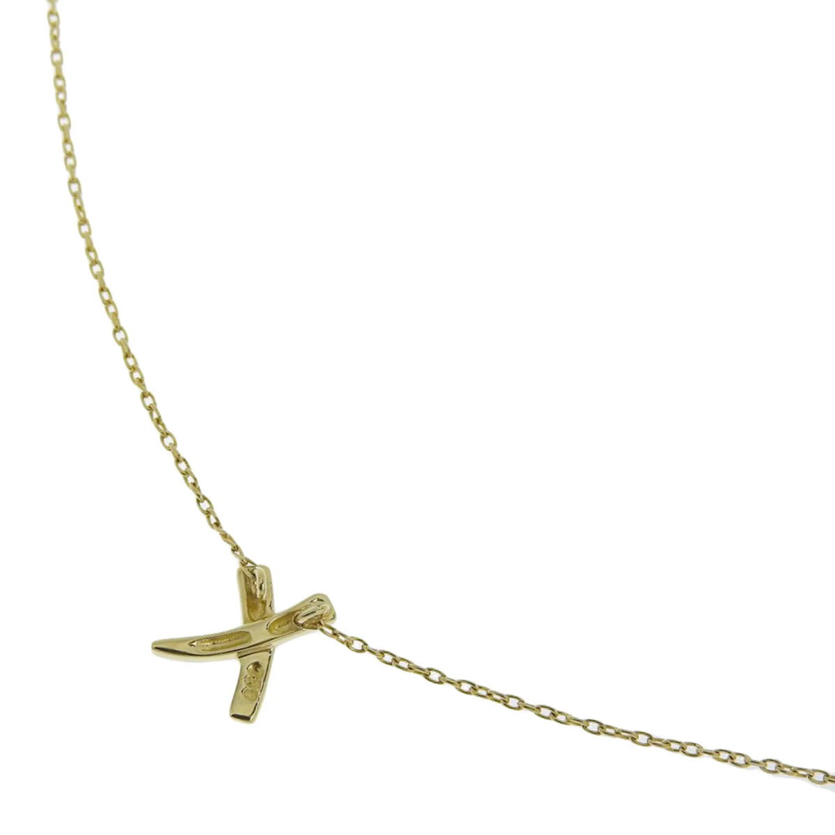 K18 Yellow Gold Kiss Necklace V6806