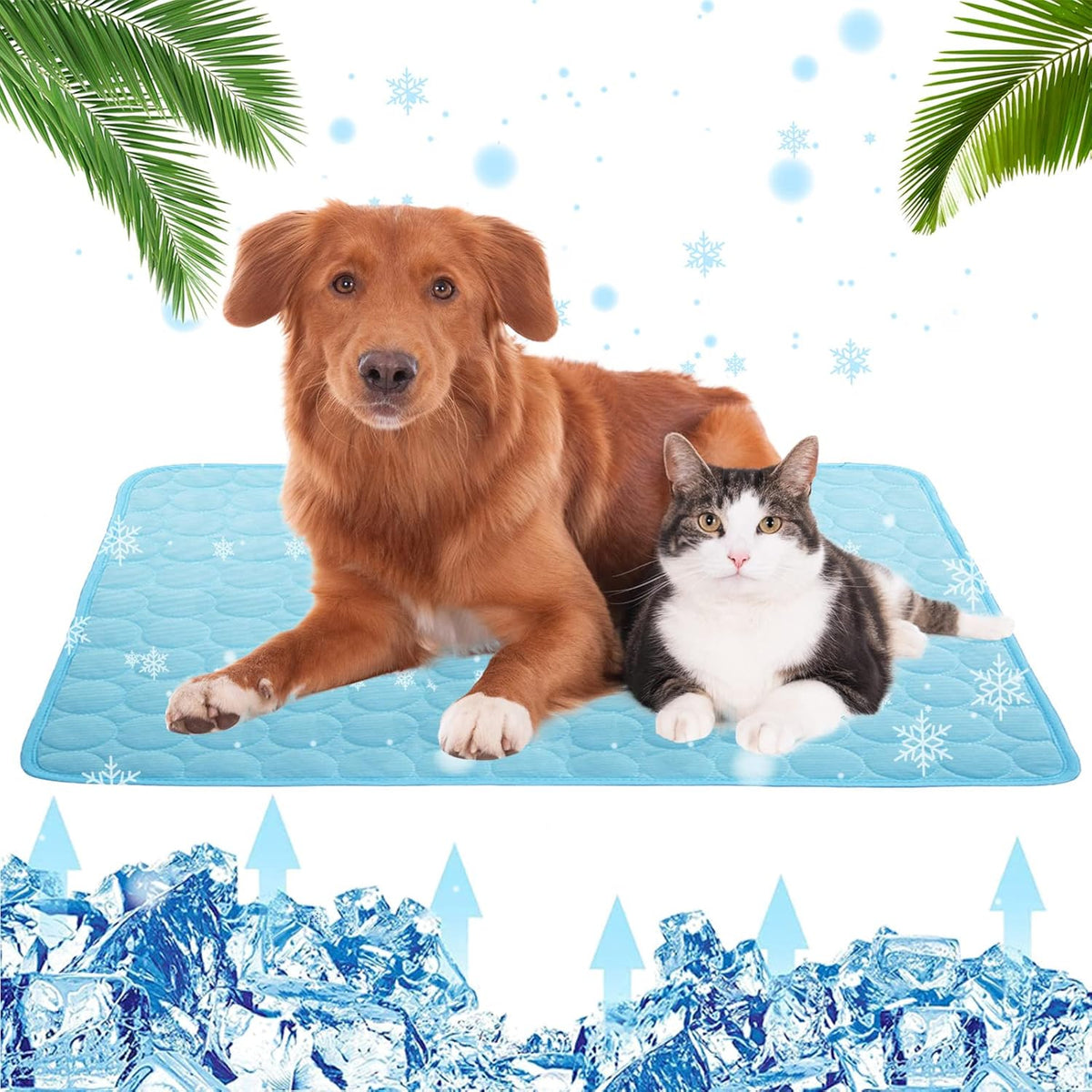 Ice Silk Folding Cooling Pet Mats Large D647