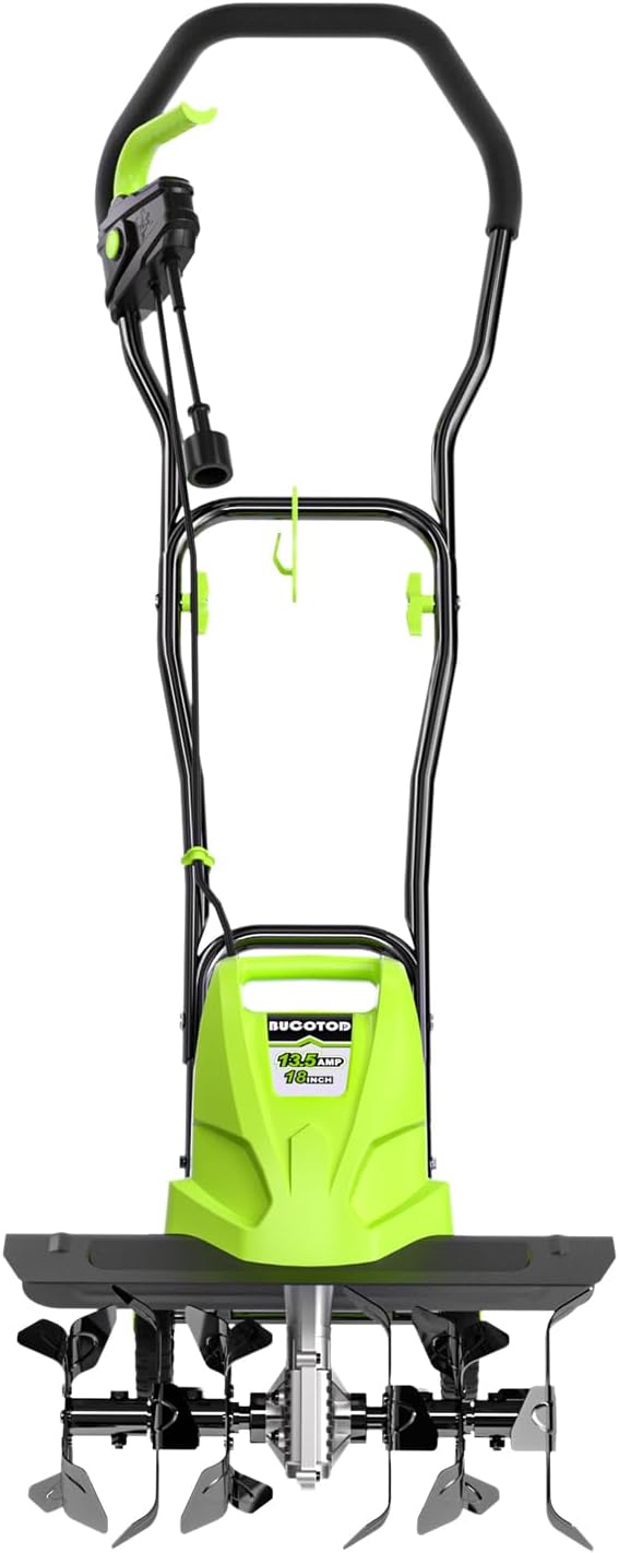 18-Inch 13.5 Amp Electric Tiller/Cultivator with 6 Steel Tines N781315