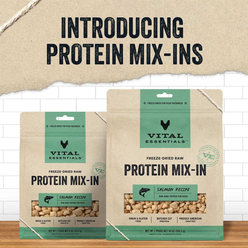 Freeze Dried Raw Salmon Recipe Mini Nibs Topper for Dogs B877138