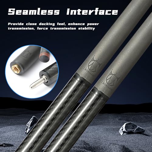 Carbon Fiber Break Pool Cue Stick 20OZ Weight 13mm Tip 58" K4362