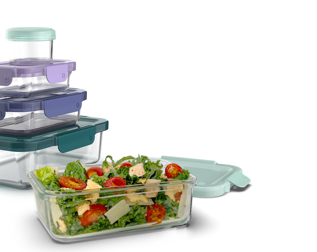 10 Piece Glass Food Storage Containers with Lids I9087