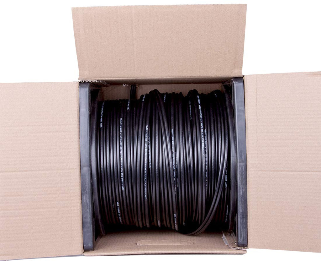 500 ft RG6/U Coaxial CCTV Cable with 18AWG/2 Power X856