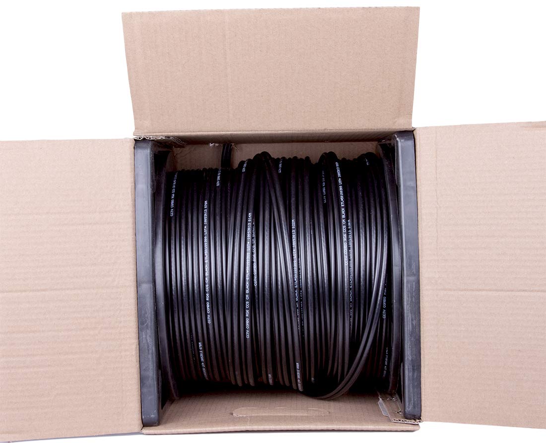 500 ft RG6/U Coaxial CCTV Cable with 18AWG/2 Power X856