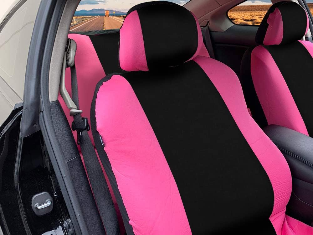 Pink Black 9pc Seat Covers M88753