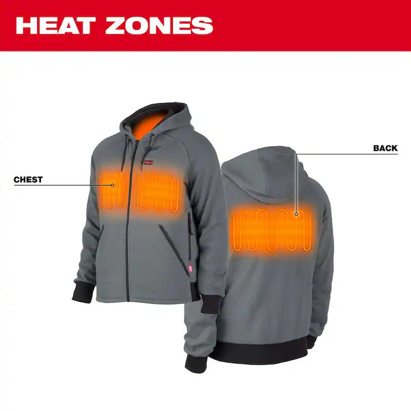 Gray Heated Jacket Hoodie Kit O757555