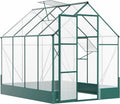 6' x 8' x 7' Walk-in Polycarbonate Greenhouse Y63128