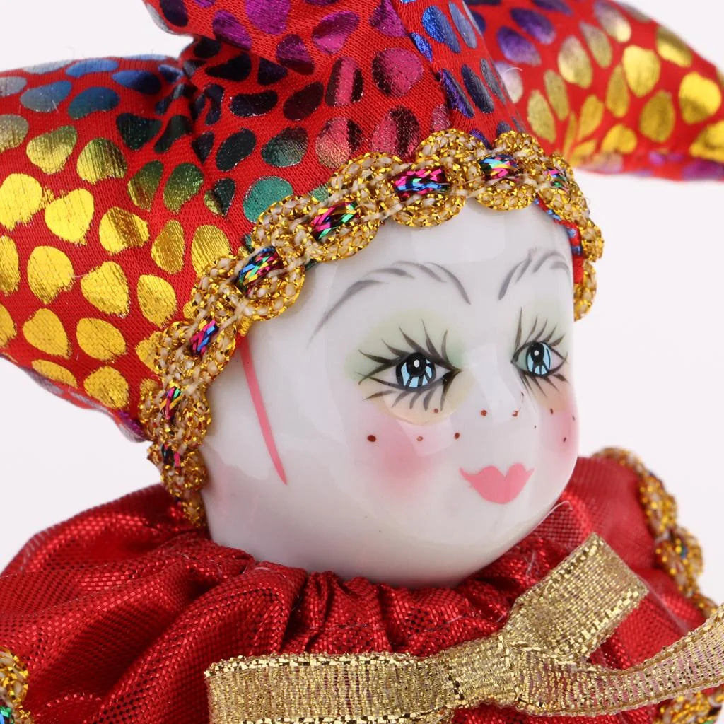 16cm 6 Inch Sweet Porcelain Triangle Doll Figures Toys X3297