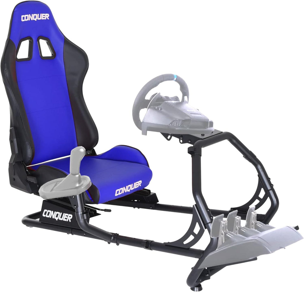 Reclinable Racing Simulator Cockpit with Gear Shifter Mount Y28607
