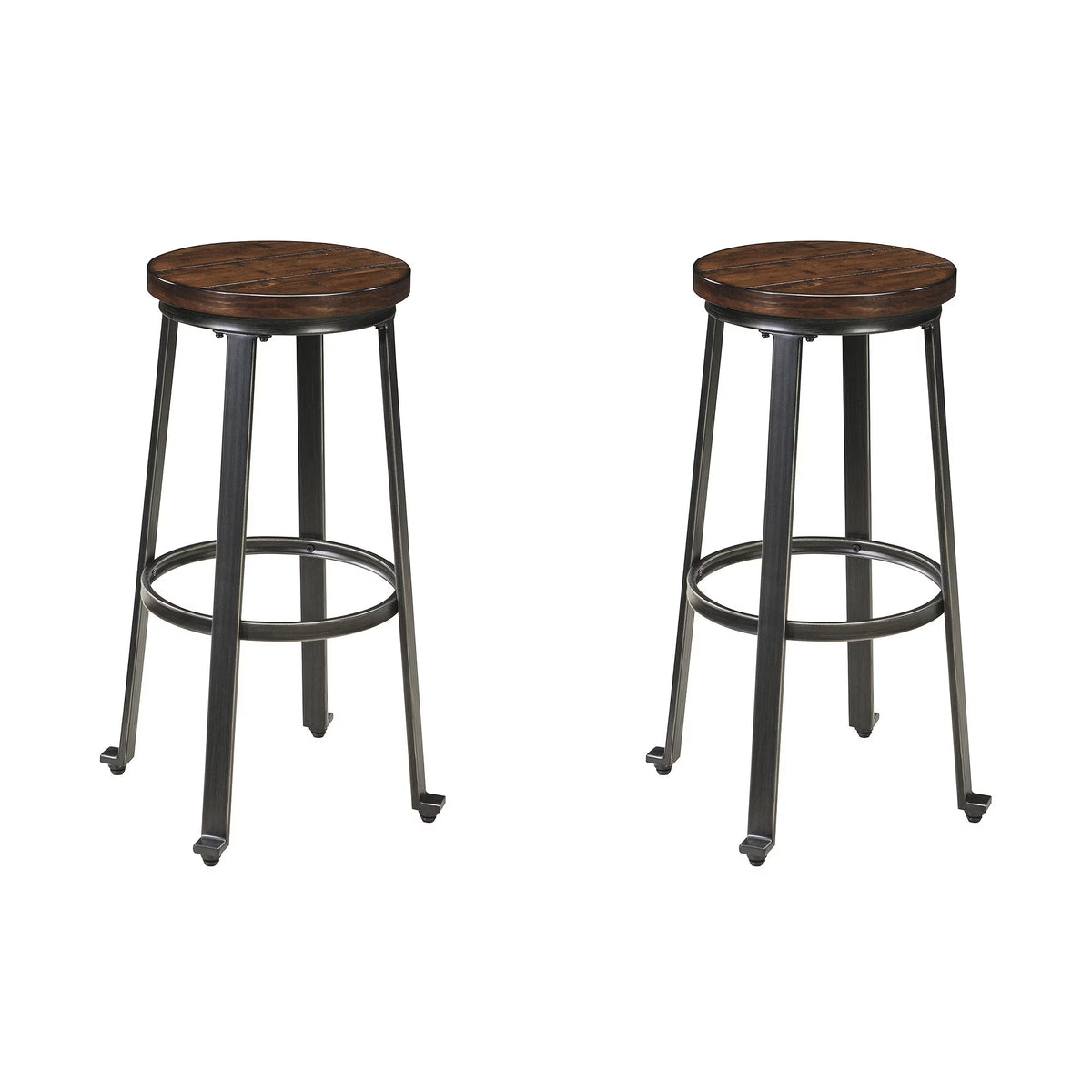 Industrial 29" Pub Height Barstool, Set of 2 K373