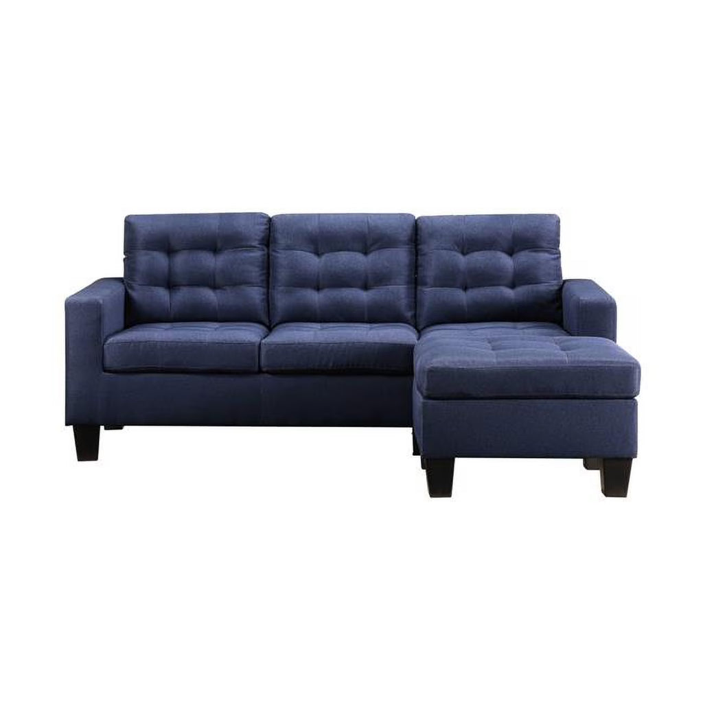 Blue & Black Linen Sofa H86080