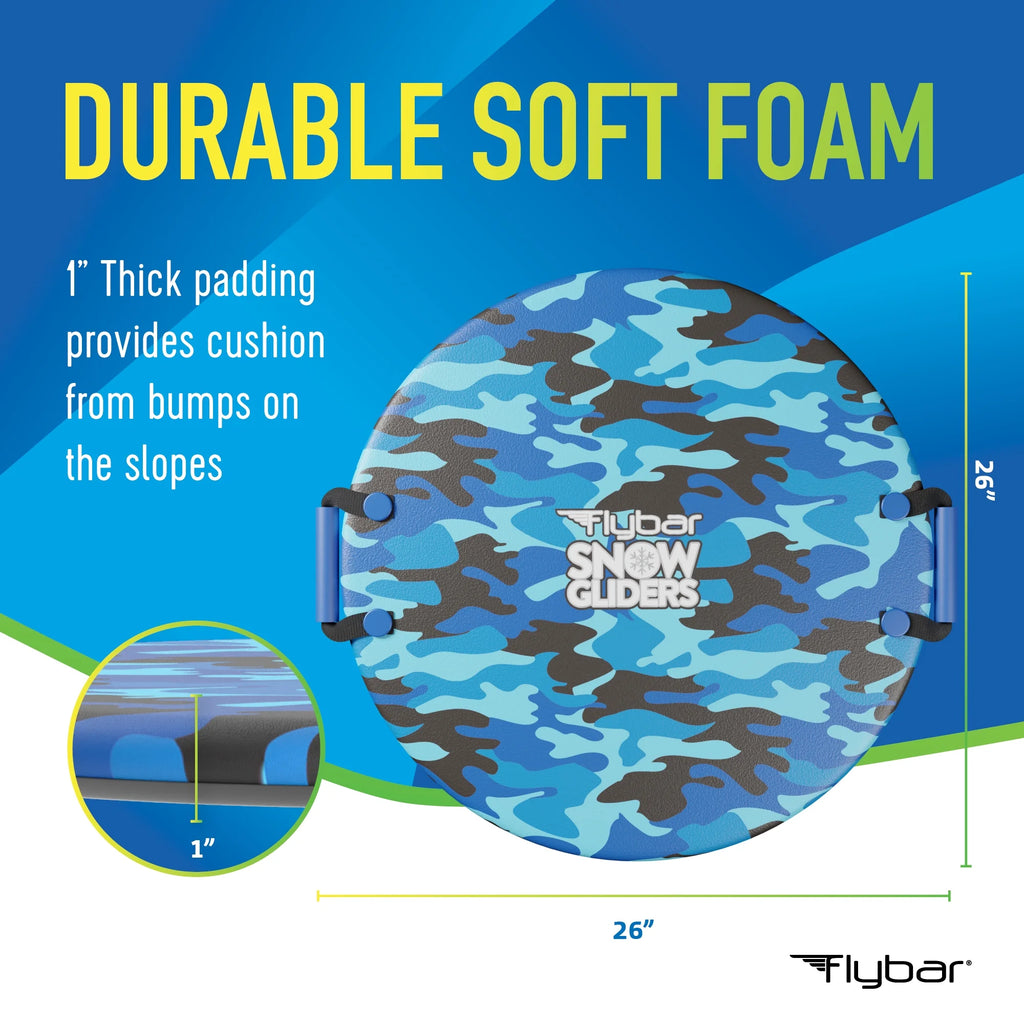 Camo Foam Saucer Disc Snow Sled for Kids G892